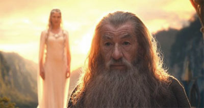 Cate Blanchett and Ian McKellen in "The Hobbit"